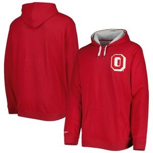 NWT Ohio State Buckeyes Mitchell & Ness Classic French Terry Pullover Hoodie